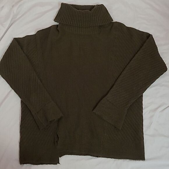 Philosophy olive green turtleneck sweater size large - Picture 1 of 7